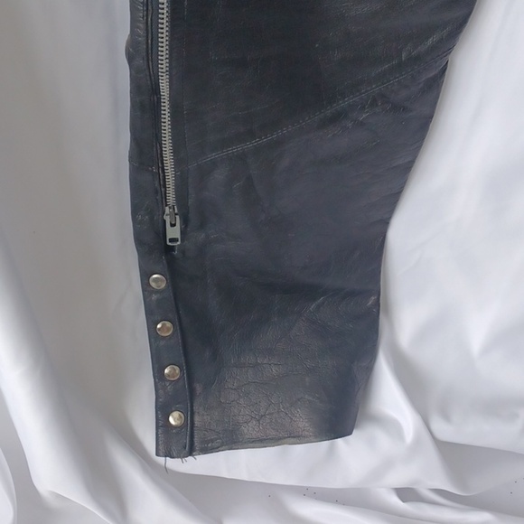 Highway One Vintage Leather Chaps, Y2K - Picture 5 of 10